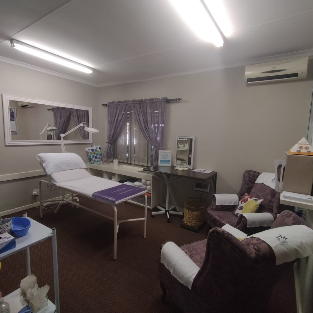 glass sliding doors of building