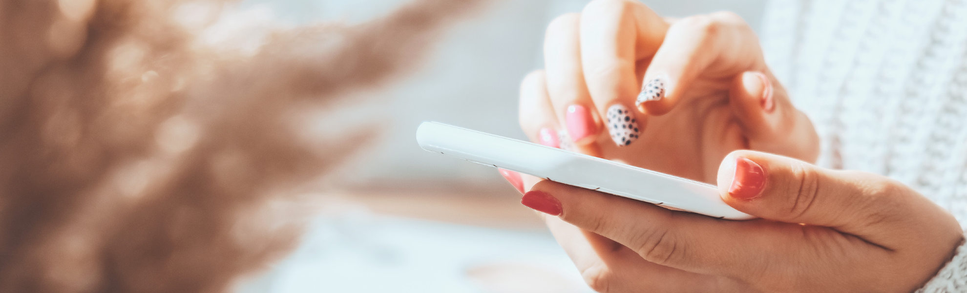 woman reviewing waist in mirror