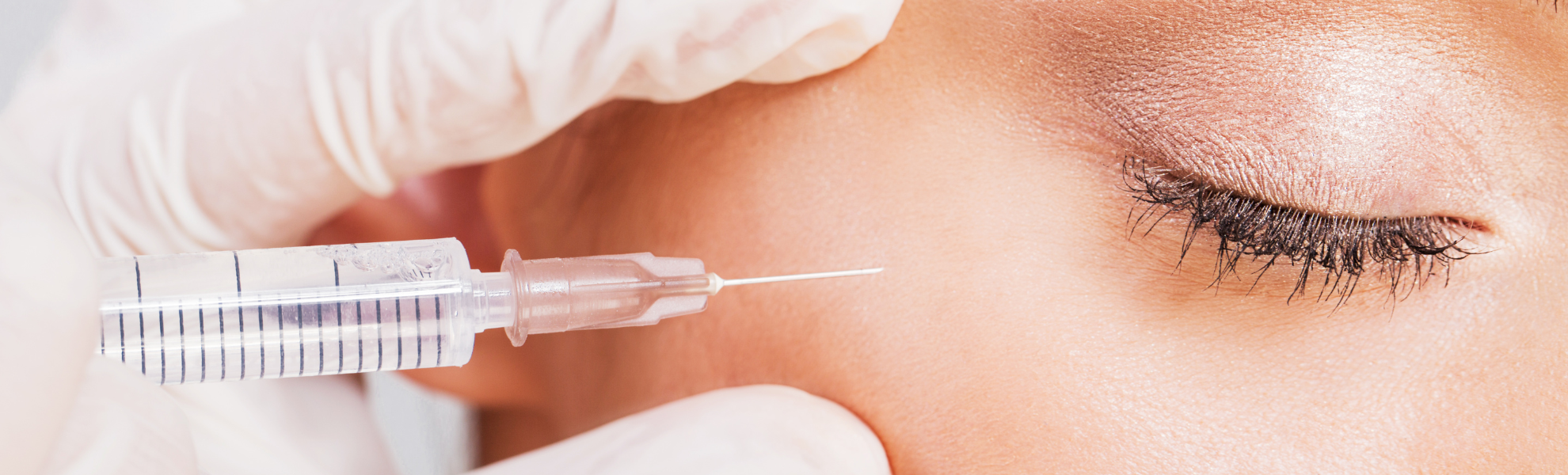 female receiving botox